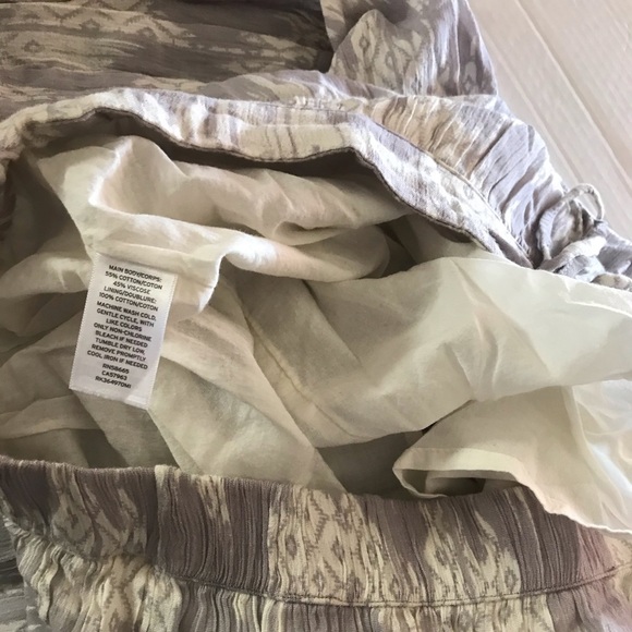 WILD PEARL semi sheer pattern drawstring skirt M - Picture 5 of 7